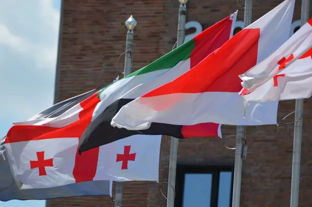 Weltkarte mit Markierungen für internationale Vermögensstandorte